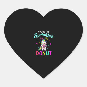 Cute Unicorn Sprinkles Your Doughnut Adult Kids Do Heart Sticker