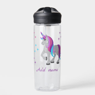 Cute Unicorn & Stars Water Bottle