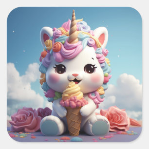 Cute unicorn sticker