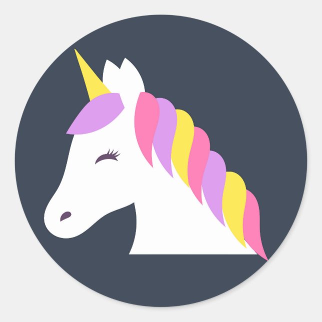 Cute unicorn Sticker (Front)