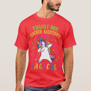 Cute Unicorn Teacher Assistant Gift T-Shirt