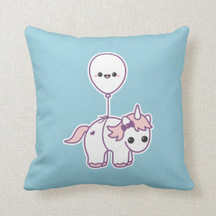 Cute Unicorn with Balloon Cushion