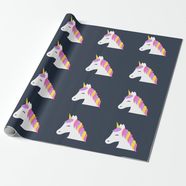 Cute unicorn Wrapping Paper (Unrolled)