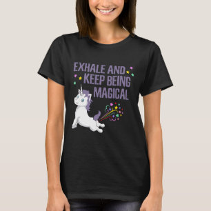 Cute Unicorn Yoga  Unicorn Quote Comic Graphic Tee