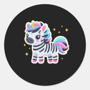 Cute Unicorn Zebra Sticker