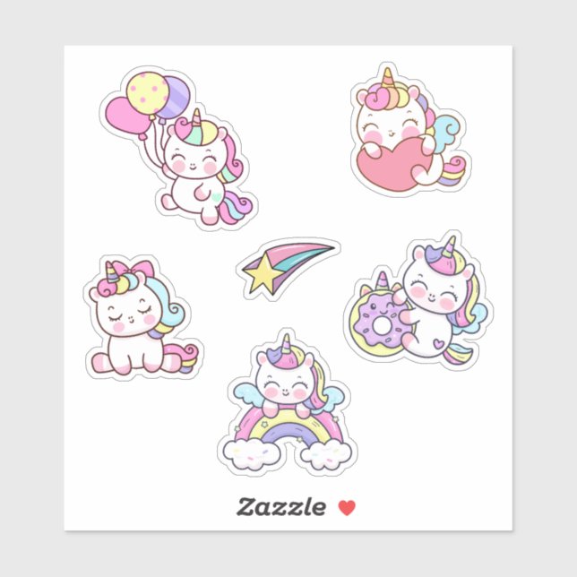 Cute Unicorns (Sheet)