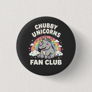 Cute Unicorns Fan Club Magical Rainbow Unicorn  3 Cm Round Badge