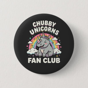 Cute Unicorns Fan Club Magical Rainbow Unicorn 6 Cm Round Badge