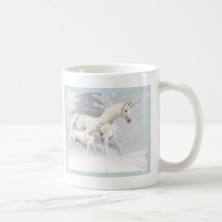 Cute Unicorns In Snow 1 Coffee Mug
