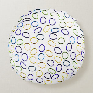 Cute Unique Abstract Pattern Round Cushion