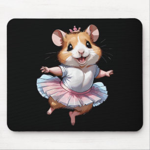Cute Unique And Modern Hamster Ballet And Ballerin Mouse Mat