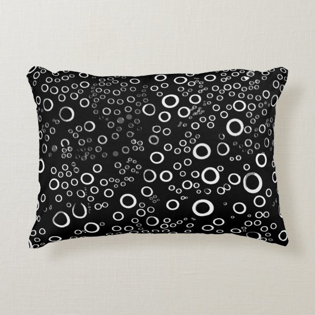 Cute Unique Bubble Pattern Decorative Cushion (Front)