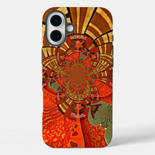 Cute Unique Giraffe Animal Hakuna Matata Design iPhone 16 Plus Case