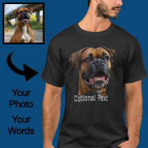 Cute Unique Gold Black Boxer Dog Dad Lover Photo