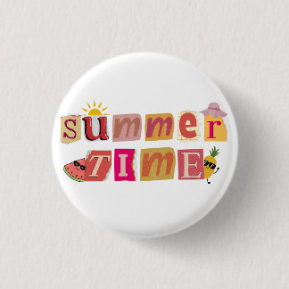Cute Unique Summer Time Vacation 3 Cm Round Badge