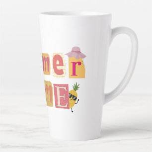 Cute Unique Summer Time Vacation Latte Mug