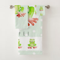 Cute Unisex Watercolor Jungle Frog Baby/Child's