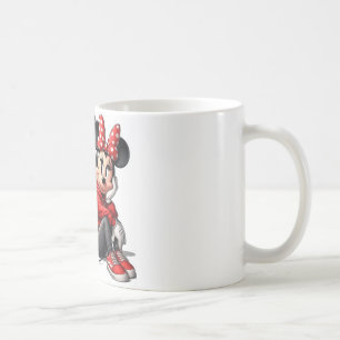 Cute Urban Cartoon Couple in Matching Red Hoodies Coffee Mug