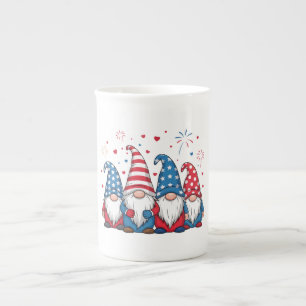 Cute USA American Gnomes Cartoon-68123 Bone China Mug