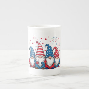 Cute USA American Gnomes Cartoon-68123 Bone China Mug