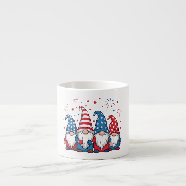 Cute USA American Gnomes Cartoon-68123 Espresso Cup (Front)