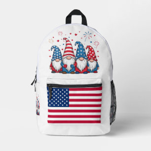 Cute USA American Gnomes Cartoon-68123 Printed Backpack