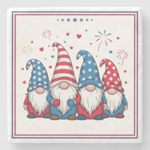 Cute USA American Gnomes Cartoon-68123 Stone Coaster