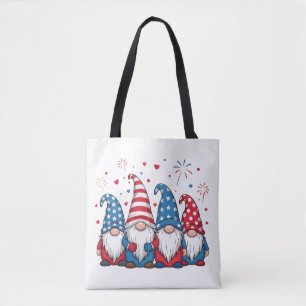 Cute USA American Gnomes Cartoon-68123 Tote Bag
