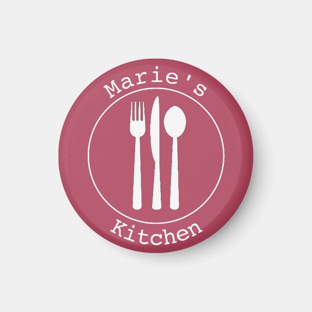 Cute Utensils Personalised Kitchen belongs to Magnet (Front)