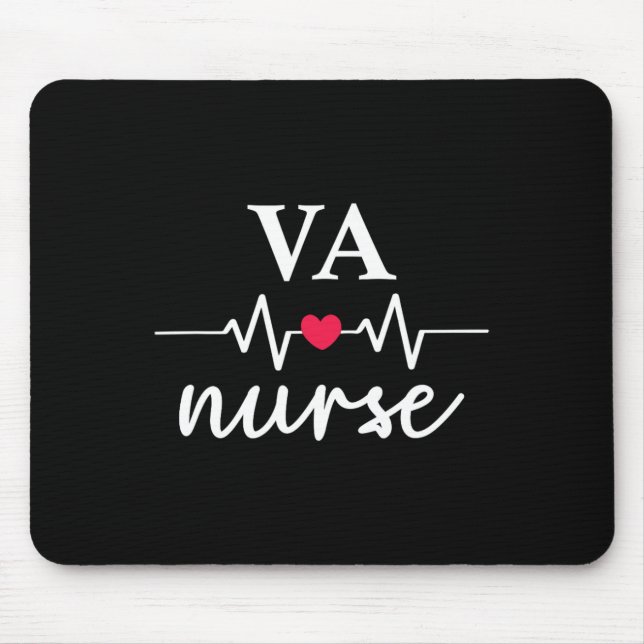 Cute Va Nurse Rn Nursing Department  Mouse Mat (Front)