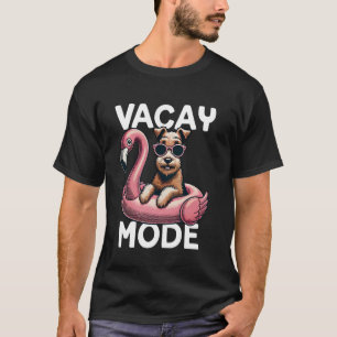 Cute Vacay Mode Irish Terrier Dog Mum Summer Vacat T-Shirt