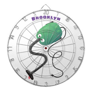 Cute vacuum cleaner cartoon humour dartboard