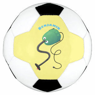 Cute vacuum cleaner cartoon humour football