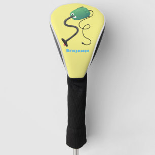 Cute vacuum cleaner cartoon humour golf head cover