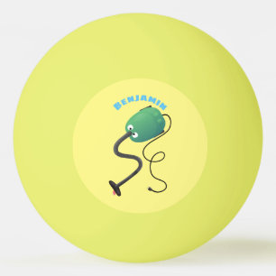 Cute vacuum cleaner cartoon humour ping pong ball