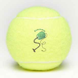 Cute vacuum cleaner cartoon humour tennis balls