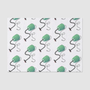 Cute vacuum cleaner cartoon humour tissue paper