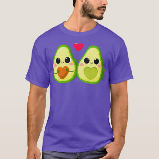 Cute Valentine Avocado Couple In Love 2 T-Shirt