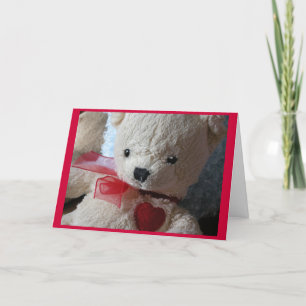Cute Valentine Bear Holiday Card