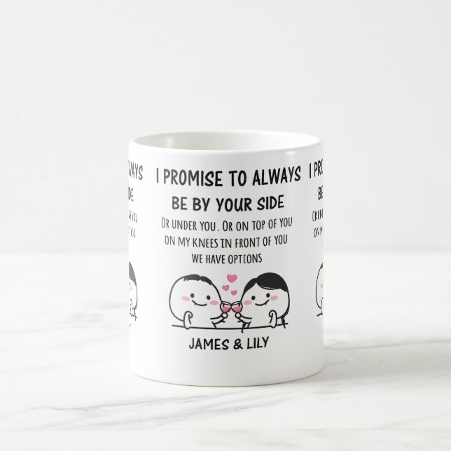 cute Valentine Couple Mug Personalized (Center)