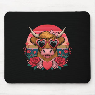 Cute Valentine Cow Lover Funny Valentines For Wome Mouse Mat