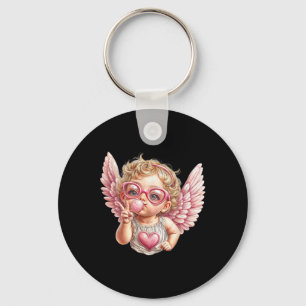 Cute Valentine Day Cute Blowing Bubble Cupid With  Key Ring