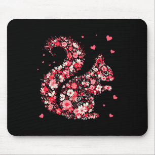Cute Valentine Day Funny Girls Squirrel Valentines Mouse Mat