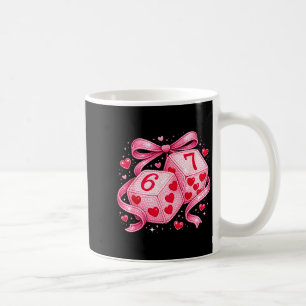 Cute Valentine Dice 6 7 Plush Hearts Nk Aesthetic  Coffee Mug