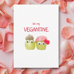 Cute Valentine for Vegan - Chef Love Funny Fruits  Card