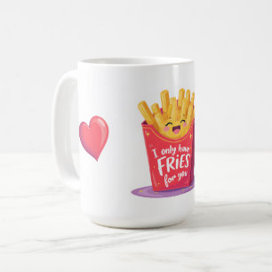 Cute Valentine French Fries Pun Coffee Mug