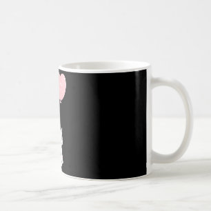 Cute valentine ghost be my boo heart balloon  coffee mug
