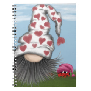 Cute Valentine Gnome Notebook