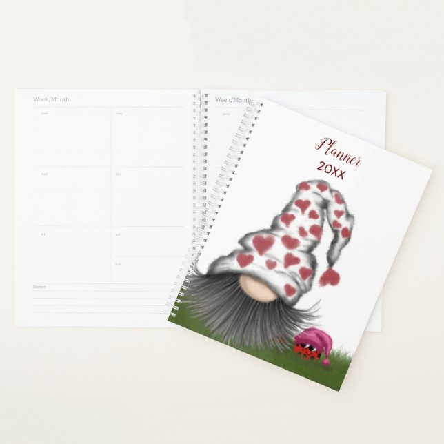 Cute Valentine Gnome Planner (Display)