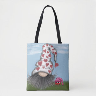 Cute Valentine Gnome Tote Bag